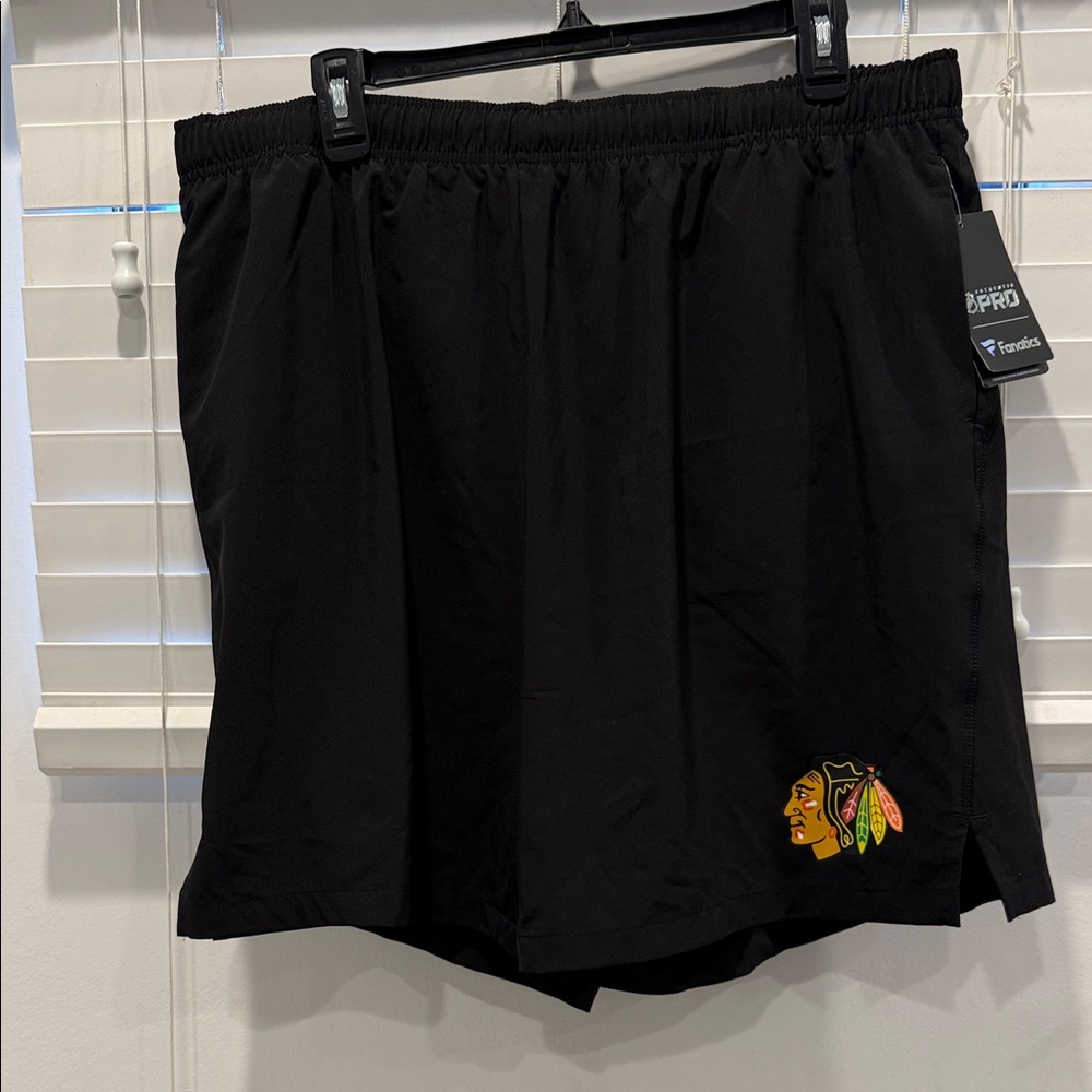 Fanatics Black Athletic Men's Shorts with Embroidered Logo